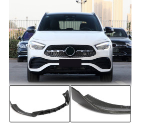 Накладка на передній бампер Lip (для AMG/AMG-Line, Карбон) для Mercedes GLA H247 2020- рр