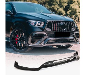 Накладки на передній бампер Lip (GLE63 AMG, Карбон) для Mercedes GLE coupe C167 2019- рр