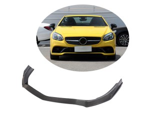 Накладка на передній бампер Lip (для Base 2016-2020, Карбон) для Mercedes SLK R172 рр