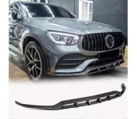 Накладка на передній бампер Lip (для AMG-Line 2020-2026, Карбон) для Mercedes GLC X253 рр