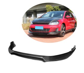 Накладка на передній бампер Lip V1 (для GTI HB 2012-2017, Карбон) для Volkswagen Golf 7/E-Golf рр