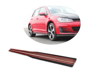 Бокові пороги (для GTI HB 2012-2017, Карбон) для Volkswagen Golf 7/E-Golf рр