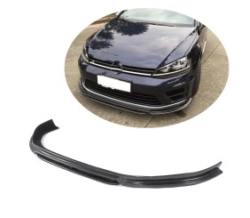 Накладка на передній бампер Lip (для R/R-Line 2012-2017, Карбон) для Volkswagen Golf 7/E-Golf рр