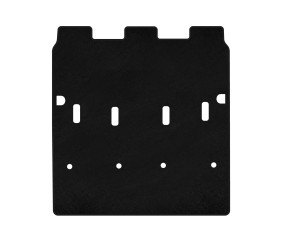 Килимок багажника текстильний Premium (7-ми місний/Довга база, Чорний) для Peugeot Partner/Rifter 2019- рр