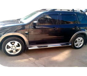 Бічні труби (2 шт., нерж) для Mitsubishi Outlander 2001-2006 рр