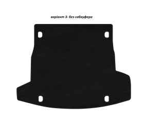 Килимок багажника текстильний Premium V-3 (без сабвуфера, Чорний) для Alfa Romeo Stelvio 2016- рр