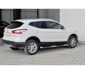 Бічні труби (2014-2017, 2 шт., нерж.) для Nissan Qashqai рр