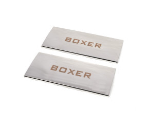 Накладки на внутрішні пороги Carmos V1 (2 шт, нерж.) для Peugeot Boxer 2006-2025 рр