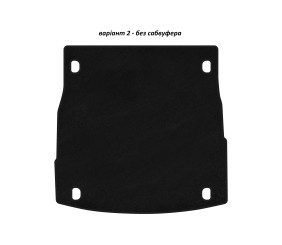 Килимок багажника текстильний Classic V-2 (без сабвуфера, Чорний) для Alfa Romeo Stelvio 2016- рр