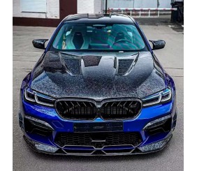 Капот (F90-style, Кований карбон) для BMW 5 серія G30/G31 2017-2023 рр