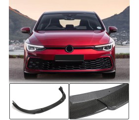 Накладка на передній бампер Lip (для GTI HB, Карбон) для Volkswagen Golf 8 2019- рр