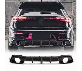 Дифузор заднього бампера (для GTI HB, Карбон) для Volkswagen Golf 8 2019- рр