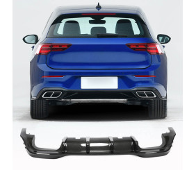 Дифузор заднього бампера (для R HB, Сухий карбон) для Volkswagen Golf 8 2019- рр