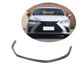 Накладка на передній бампер Lip (для Base/F-Sport 2018-2020, Карбон) для Lexus ES 2018- рр
