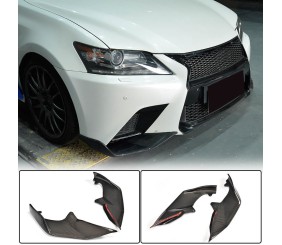 Накладки на передній бампер (для F-Sport 2011-2015, Карбон) для Lexus GS рр