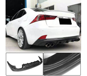 Дифузор заднього бампера V2 (для Base/F-Sport 2013-2016, Карбон) для Lexus IS 2013- рр