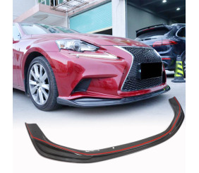 Накладка на передній бампер Lip (для F-Sport 2013-2016, Карбон) для Lexus IS 2013- рр