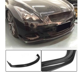 Накладка на передній бампер Lip (для G37 Coupe 2009-2013, Карбон) для Infiniti G25/G35/37 (V36/CV36) рр