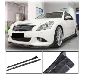 Бокові пороги (для G37 SD 2009-2013, Карбон) для Infiniti G25/G35/37 (V36/CV36) рр