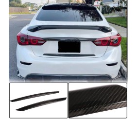 Накладки на кришку багажника (для Q50 Base/Sport 2014-2017, Карбон) для Infiniti Q50/Q60 рр