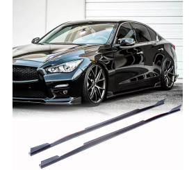 Бокові пороги V1 (для Q50, Карбон) для Infiniti Q50/Q60 2013-2024 рр