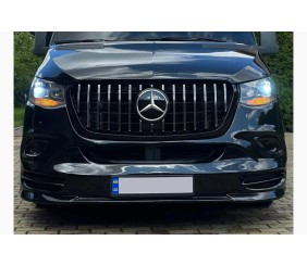 Передня решітка Panamericana GT Chrome Premium V2 (З рамкою) для Mercedes Sprinter W907/W910 2018- рр