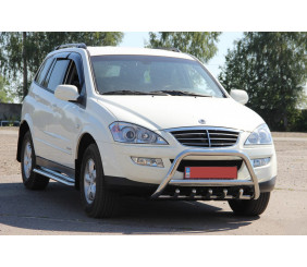 Кенгурятник WT003 (нерж) для SsangYong Kyron 2005-2014 рр