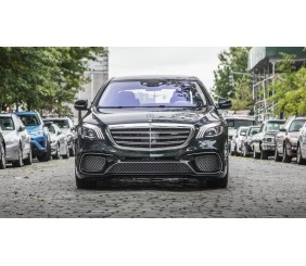 Передній бампер в зібраному вигляді S65 AMG (2018-2022) для Mercedes S-сlass W222 рр