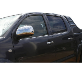 Молдинг скла (4 шт, нерж) Carmos - Турецька сталь для Toyota Hilux 2006-2015 рр