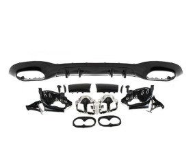 Задній дифузор з насадками (Дизайн A45 SD type-A) для Mercedes A-сlass W177 2018- рр