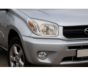 Накладки на фари (2 шт., пласт) 2003-2006 для Toyota Rav 4 рр