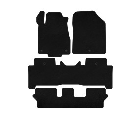 Килимки текстильні Premium (3 ряди, Чорний) для Acura MDX 2007-2013 рр