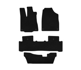 Килимки текстильні Classic (3 ряди, Чорний) для Acura MDX 2013-2020 рр