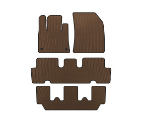 Килимки EVA (3 ряди, Коричневий) для Citroen C-4 Picasso 2013-2022 рр