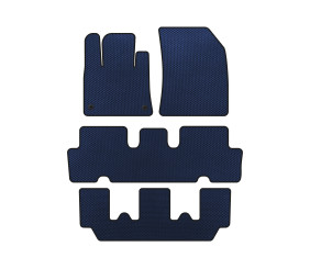 Килимки EVA (3 ряди, Синій) для Citroen C-4 Picasso 2013-2022 рр