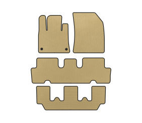 Килимки EVA (3 ряди, Бежевий) для Citroen C-4 Picasso 2013-2022 рр