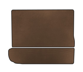 Килимок в багажник EVA (складений 3 ряд, Коричневий) для Citroen C-4 Picasso 2013-2022 рр