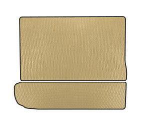 Килимок в багажник EVA (складений 3 ряд, Бежевий) для Citroen C-4 Picasso 2013-2022 рр