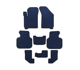 Килимки EVA (2008-2011, 3 ряди, Синій) для Dodge Journey рр