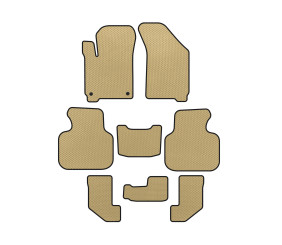 Килимки EVA (2008-2011, 3 ряди, Бежевий) для Dodge Journey рр