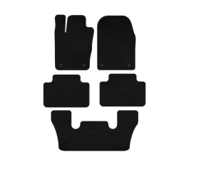 Килимки текстильні Classic (3 ряди, Чорний) для Dodge Durango 2010- рр