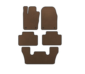 Килимки EVA (3 ряди, Коричневий) для Dodge Durango 2010- рр