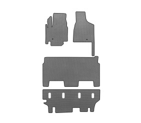 Килимки EVA (2008-2020, 3 ряди, 8-ми місний/Комплектація SXT, Сірий) для Dodge Grand Caravan V рр