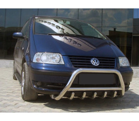Кенгурятник WT003 (нерж) 51 мм для Volkswagen Sharan 1995-2010 рр