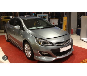 Передня нижня накладка 2012-2015 (під фарбування) для Opel Astra J рр