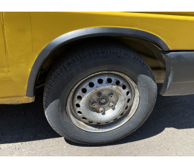 Накладки на арки (4 шт, чорні) Нержавіюча сталь для Volkswagen T4 Transporter 1990-2003 рр