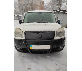 Верхня зимова накладка на решітку Глянцева для Fiat Doblo I 2005-2010 рр