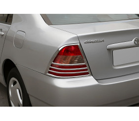 Накладки на стопи (2002-2004, 2 шт, пласт) для Toyota Corolla рр