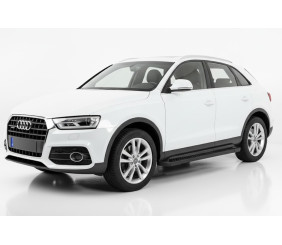 Бокові пороги Allmond Black (2 шт., Алюміній) для Ауди Q3 2011-2019 рр