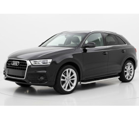 Бокові пороги Maydos V1 (2 шт., Алюміній -2026 нерж) для Ауди Q3 2011-2019 рр